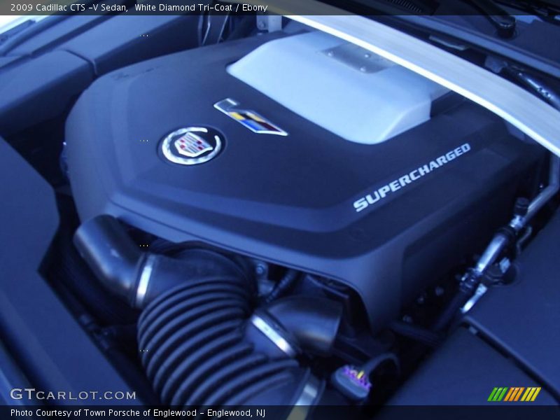 White Diamond Tri-Coat / Ebony 2009 Cadillac CTS -V Sedan