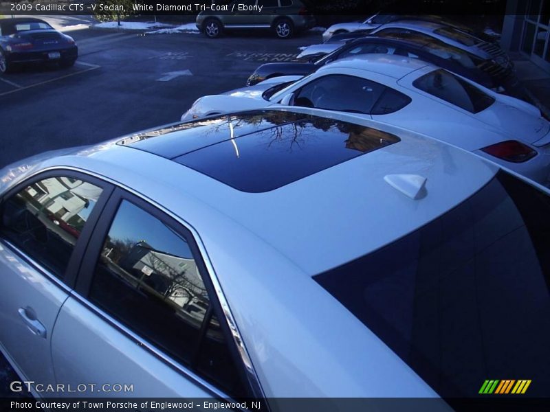 White Diamond Tri-Coat / Ebony 2009 Cadillac CTS -V Sedan