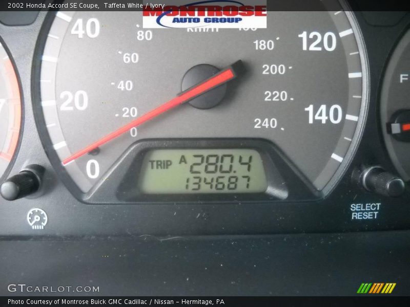Taffeta White / Ivory 2002 Honda Accord SE Coupe