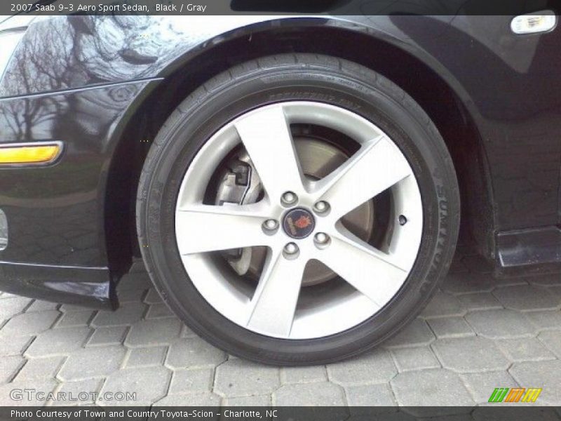 Black / Gray 2007 Saab 9-3 Aero Sport Sedan