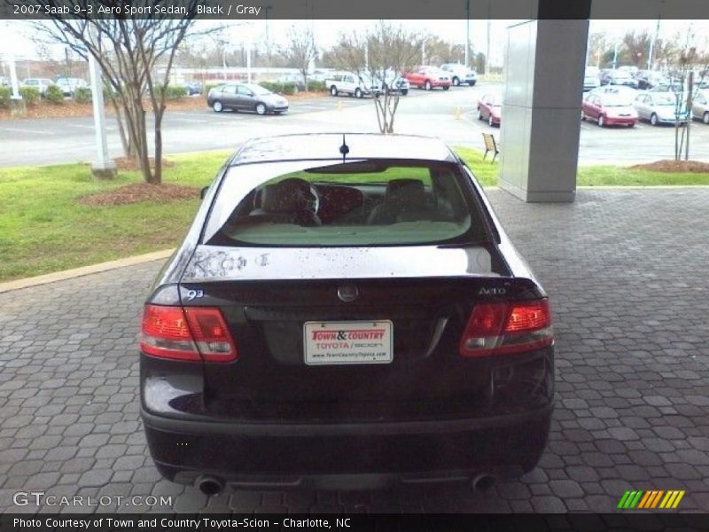 Black / Gray 2007 Saab 9-3 Aero Sport Sedan