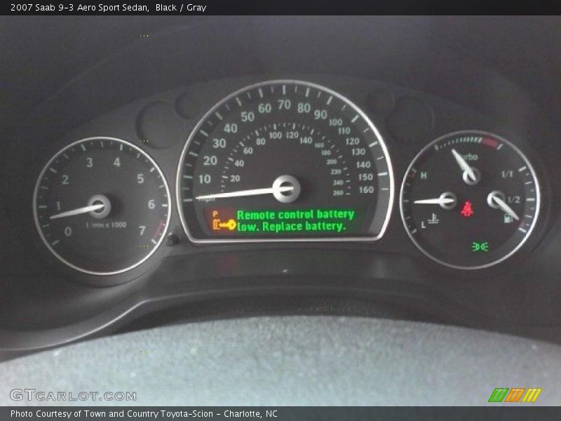 Black / Gray 2007 Saab 9-3 Aero Sport Sedan