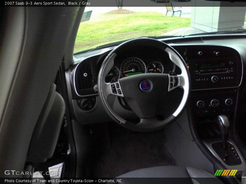 Black / Gray 2007 Saab 9-3 Aero Sport Sedan
