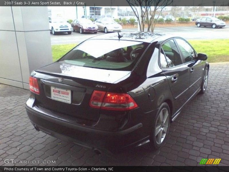 Black / Gray 2007 Saab 9-3 Aero Sport Sedan