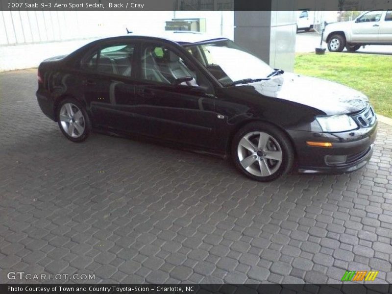 Black / Gray 2007 Saab 9-3 Aero Sport Sedan