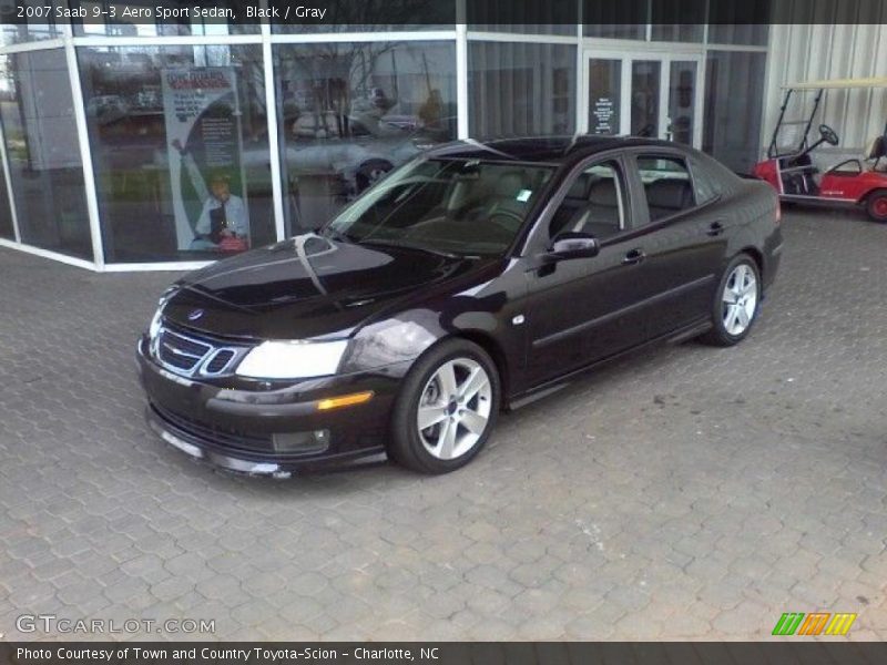 Black / Gray 2007 Saab 9-3 Aero Sport Sedan