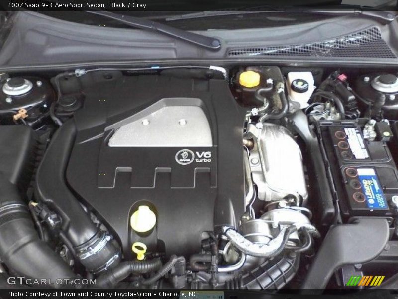 Black / Gray 2007 Saab 9-3 Aero Sport Sedan