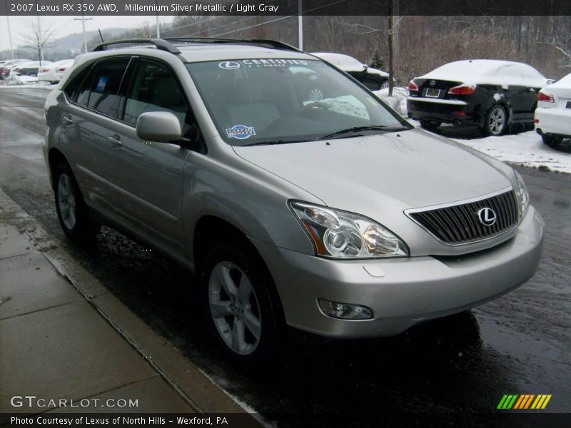 Millennium Silver Metallic / Light Gray 2007 Lexus RX 350 AWD