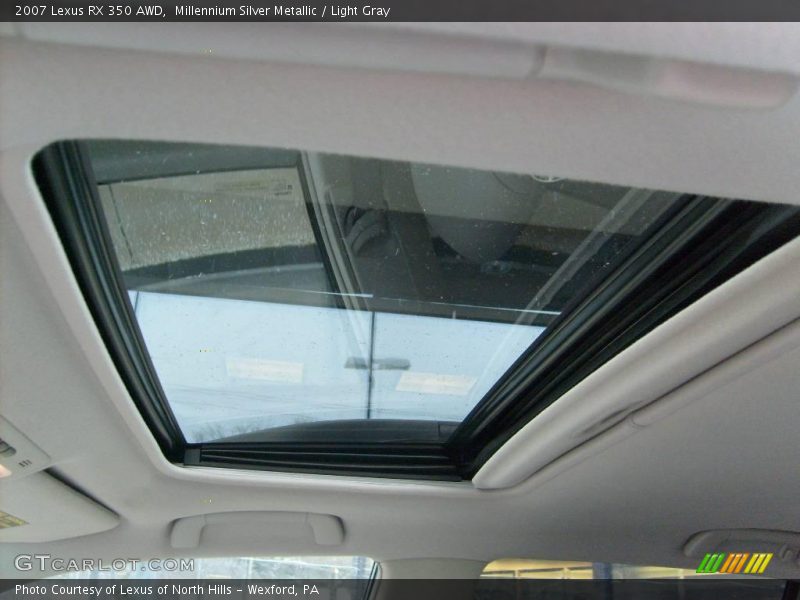 Millennium Silver Metallic / Light Gray 2007 Lexus RX 350 AWD
