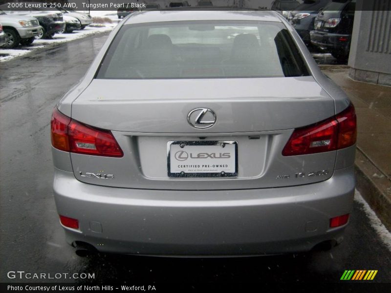 Tungsten Pearl / Black 2006 Lexus IS 250 AWD