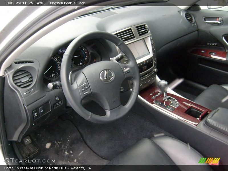 Tungsten Pearl / Black 2006 Lexus IS 250 AWD