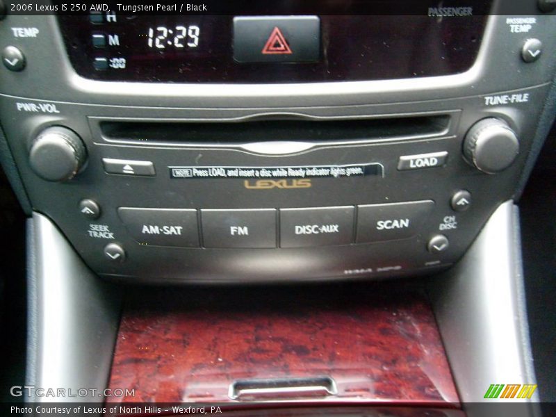 Tungsten Pearl / Black 2006 Lexus IS 250 AWD