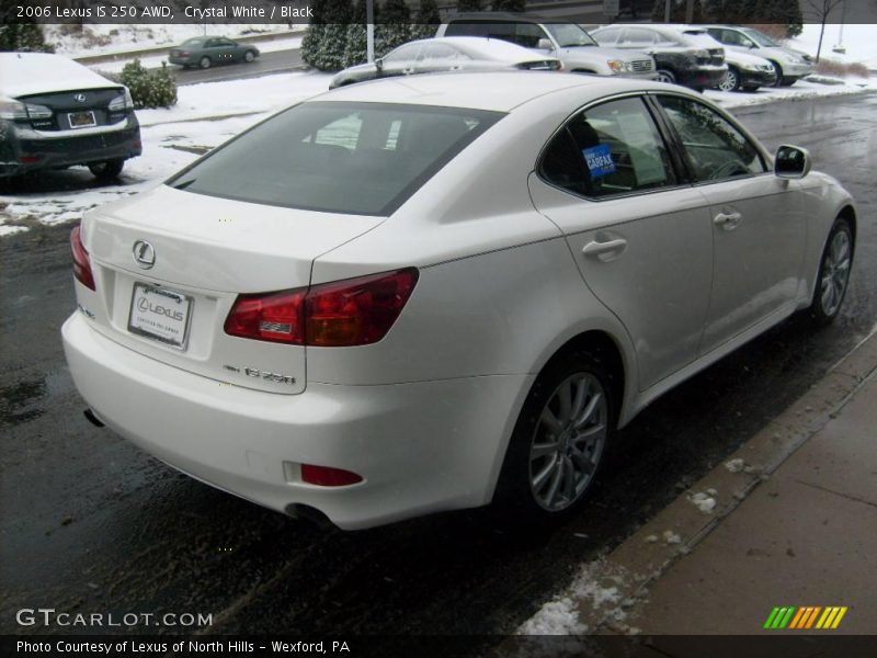 Crystal White / Black 2006 Lexus IS 250 AWD
