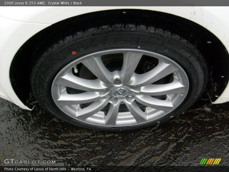 Crystal White / Black 2006 Lexus IS 250 AWD