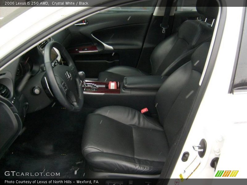 Crystal White / Black 2006 Lexus IS 250 AWD