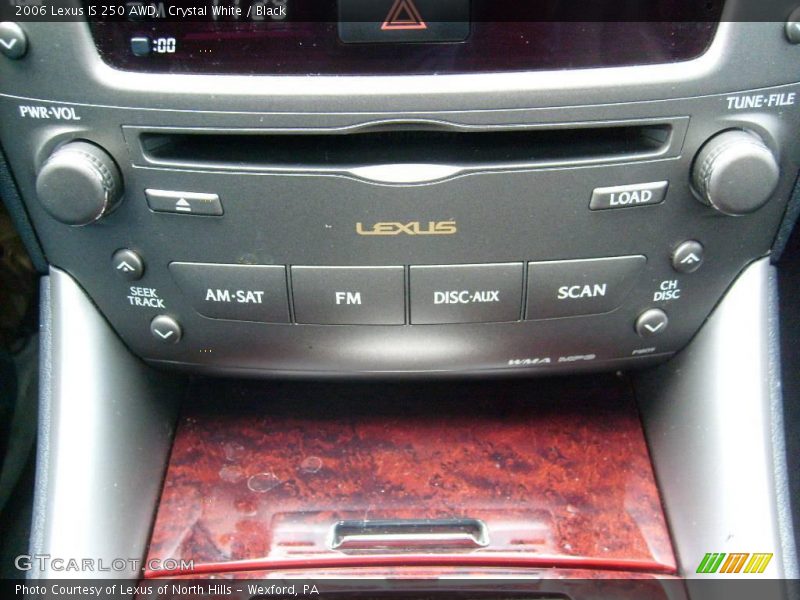 Crystal White / Black 2006 Lexus IS 250 AWD