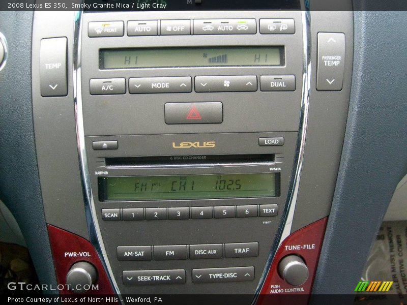 Smoky Granite Mica / Light Gray 2008 Lexus ES 350