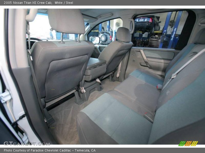 White / Steel 2005 Nissan Titan XE Crew Cab