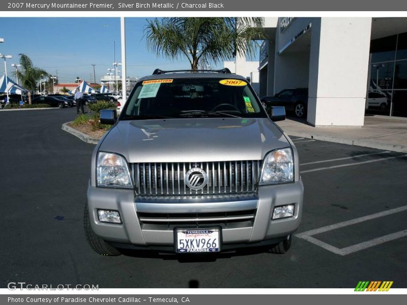 Silver Birch Metallic / Charcoal Black 2007 Mercury Mountaineer Premier