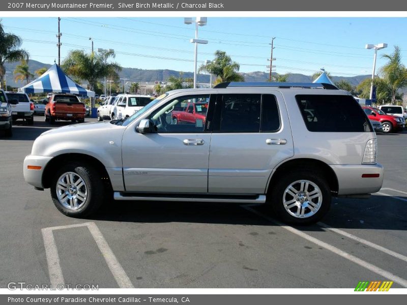 Silver Birch Metallic / Charcoal Black 2007 Mercury Mountaineer Premier