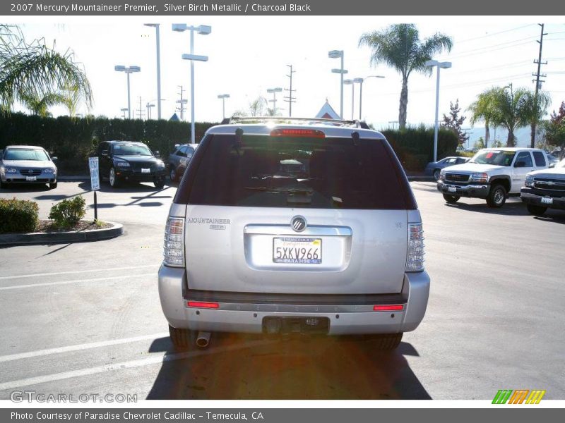 Silver Birch Metallic / Charcoal Black 2007 Mercury Mountaineer Premier