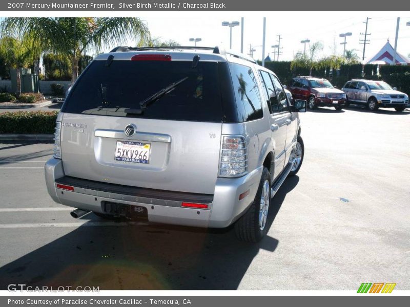 Silver Birch Metallic / Charcoal Black 2007 Mercury Mountaineer Premier