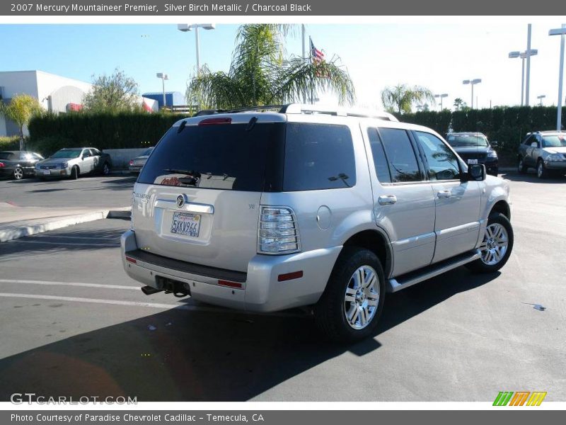 Silver Birch Metallic / Charcoal Black 2007 Mercury Mountaineer Premier