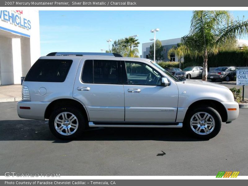 Silver Birch Metallic / Charcoal Black 2007 Mercury Mountaineer Premier
