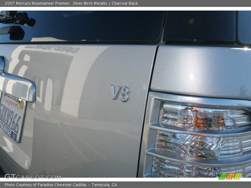Silver Birch Metallic / Charcoal Black 2007 Mercury Mountaineer Premier