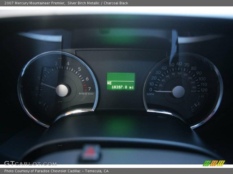 Silver Birch Metallic / Charcoal Black 2007 Mercury Mountaineer Premier