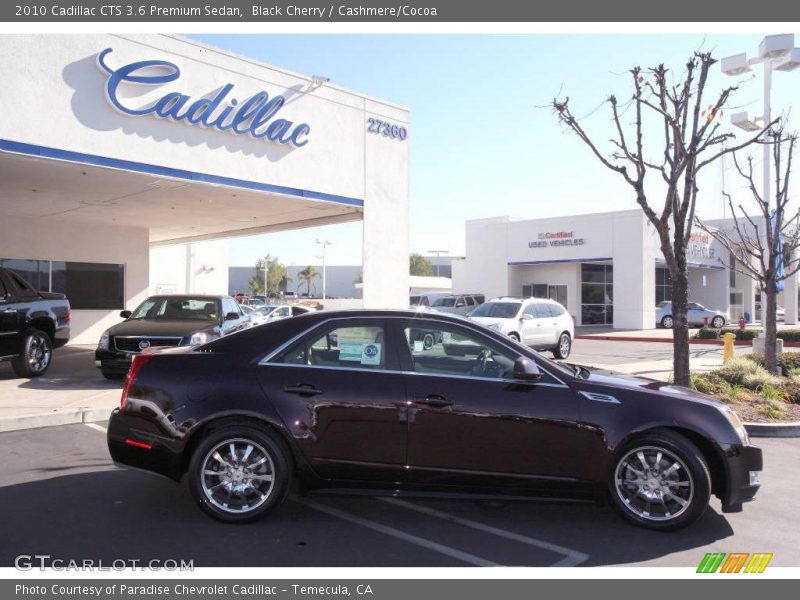 Black Cherry / Cashmere/Cocoa 2010 Cadillac CTS 3.6 Premium Sedan