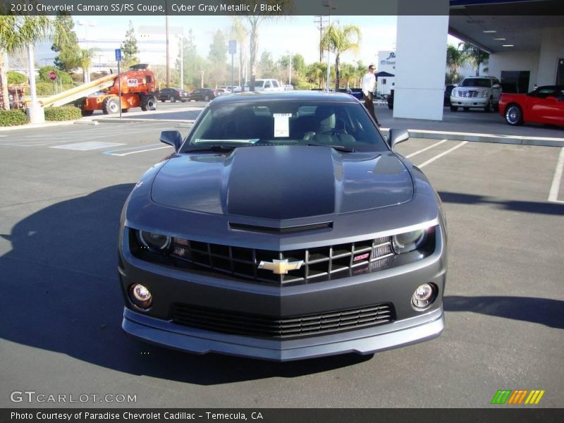 Cyber Gray Metallic / Black 2010 Chevrolet Camaro SS/RS Coupe