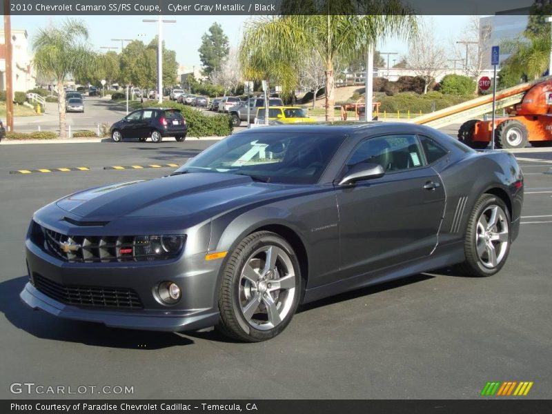 Cyber Gray Metallic / Black 2010 Chevrolet Camaro SS/RS Coupe