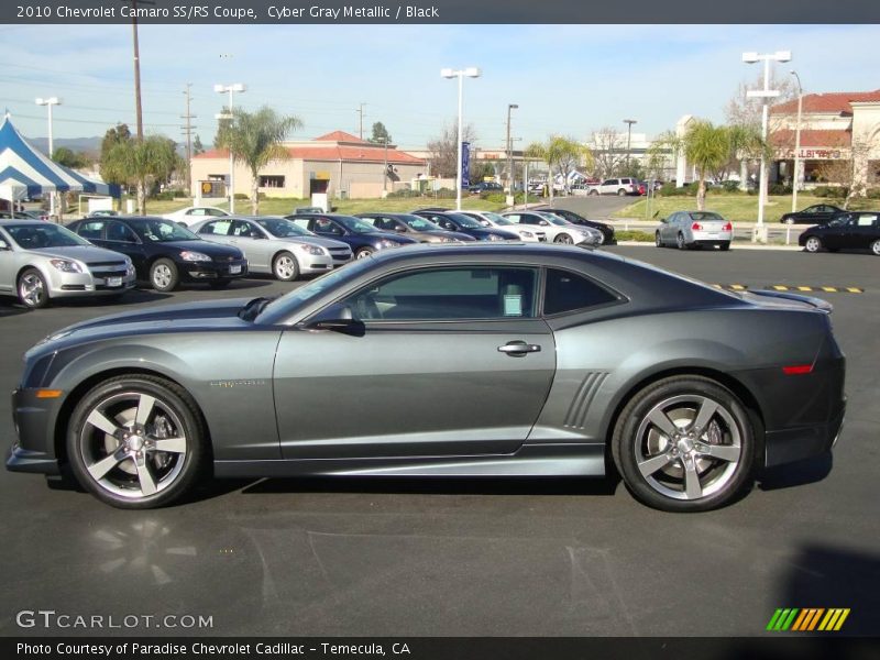 Cyber Gray Metallic / Black 2010 Chevrolet Camaro SS/RS Coupe