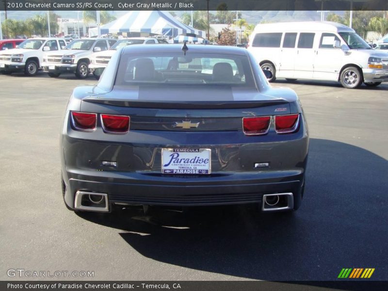 Cyber Gray Metallic / Black 2010 Chevrolet Camaro SS/RS Coupe