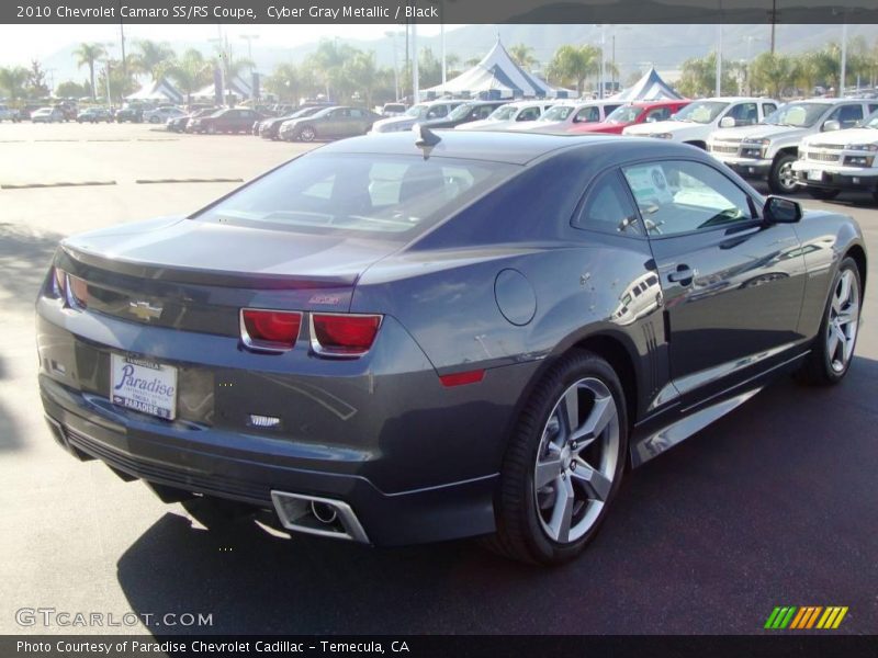 Cyber Gray Metallic / Black 2010 Chevrolet Camaro SS/RS Coupe
