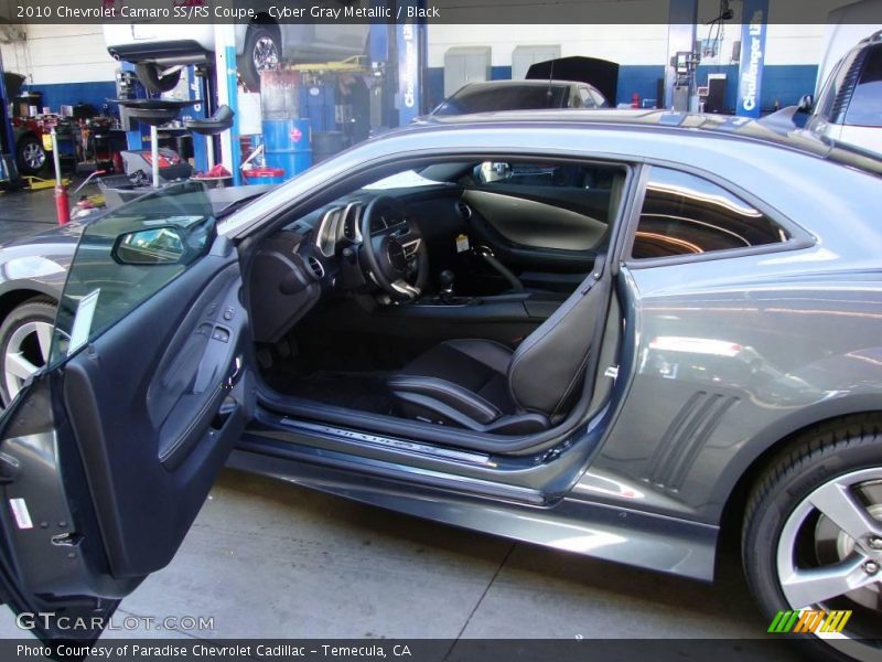 Cyber Gray Metallic / Black 2010 Chevrolet Camaro SS/RS Coupe