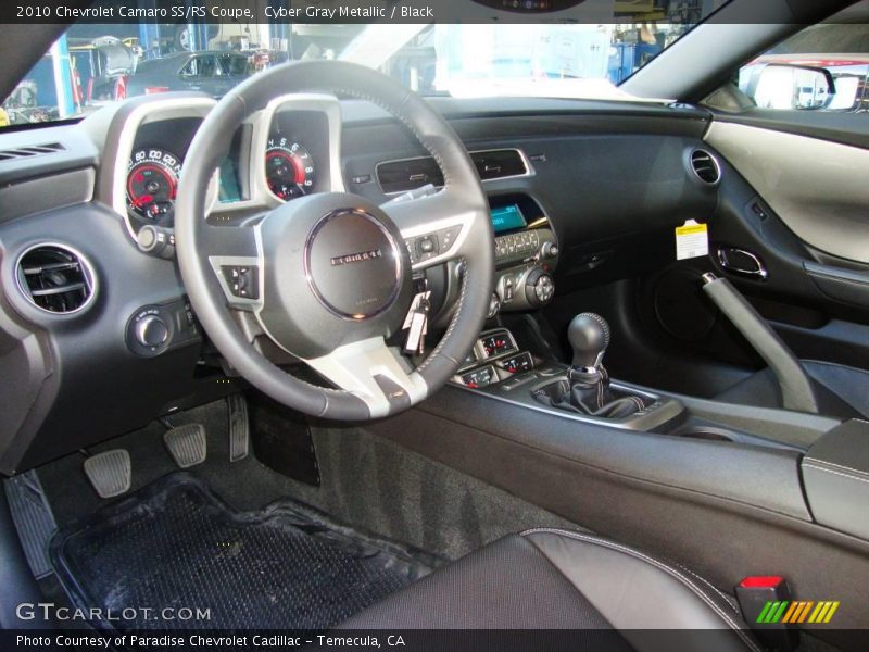 Cyber Gray Metallic / Black 2010 Chevrolet Camaro SS/RS Coupe