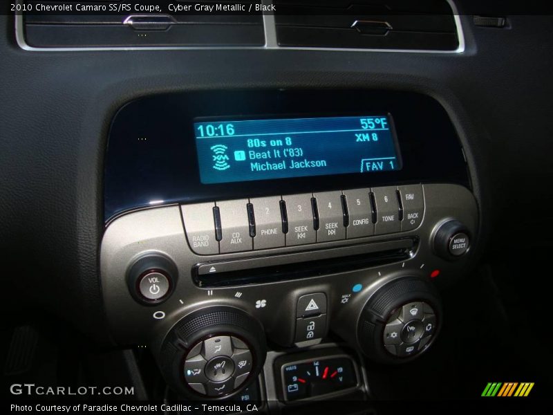 Cyber Gray Metallic / Black 2010 Chevrolet Camaro SS/RS Coupe