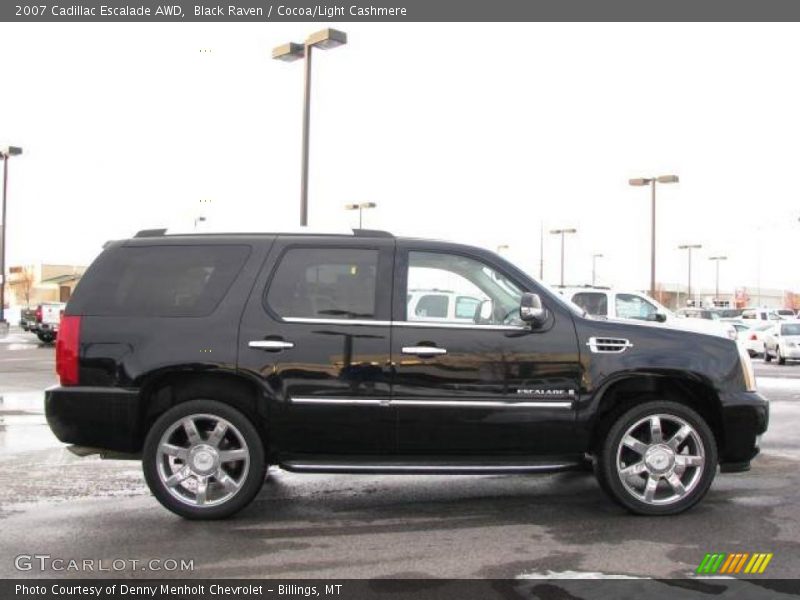 Black Raven / Cocoa/Light Cashmere 2007 Cadillac Escalade AWD