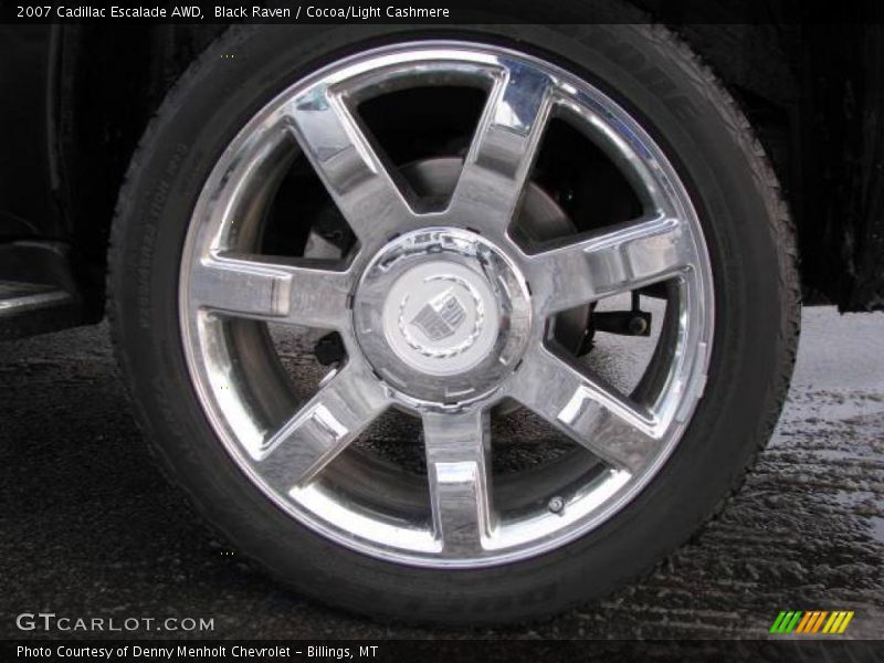 Black Raven / Cocoa/Light Cashmere 2007 Cadillac Escalade AWD