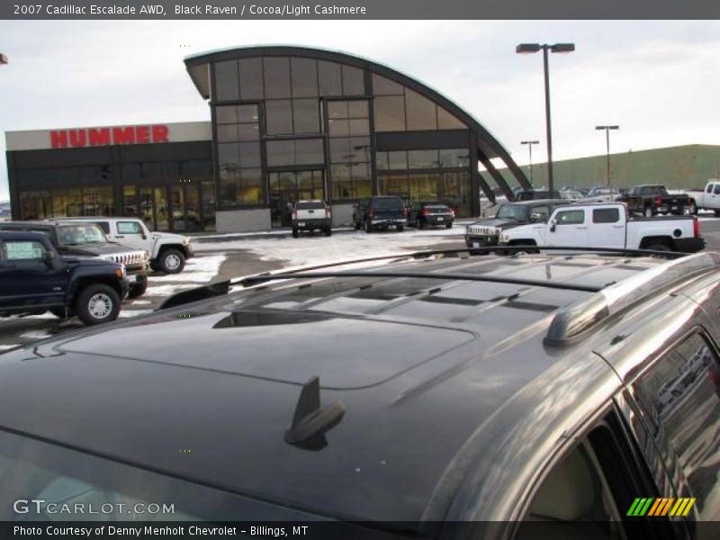 Black Raven / Cocoa/Light Cashmere 2007 Cadillac Escalade AWD