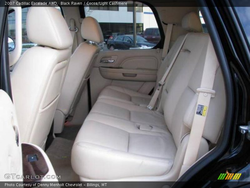 Black Raven / Cocoa/Light Cashmere 2007 Cadillac Escalade AWD