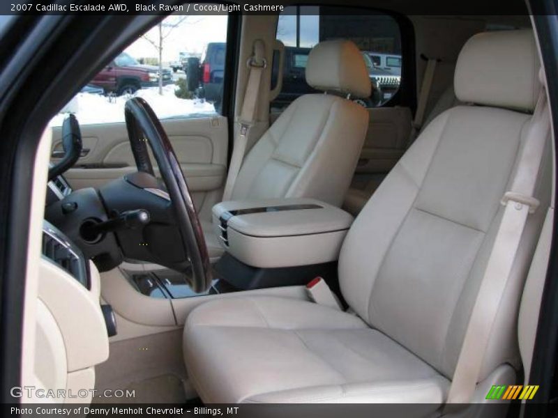 Black Raven / Cocoa/Light Cashmere 2007 Cadillac Escalade AWD