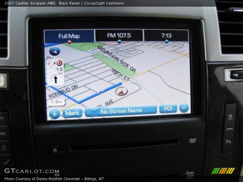 Black Raven / Cocoa/Light Cashmere 2007 Cadillac Escalade AWD