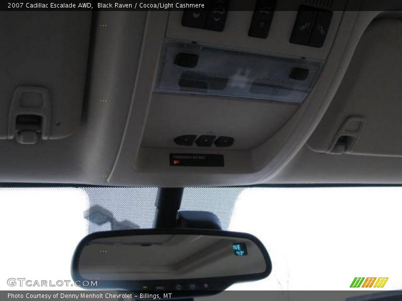 Black Raven / Cocoa/Light Cashmere 2007 Cadillac Escalade AWD