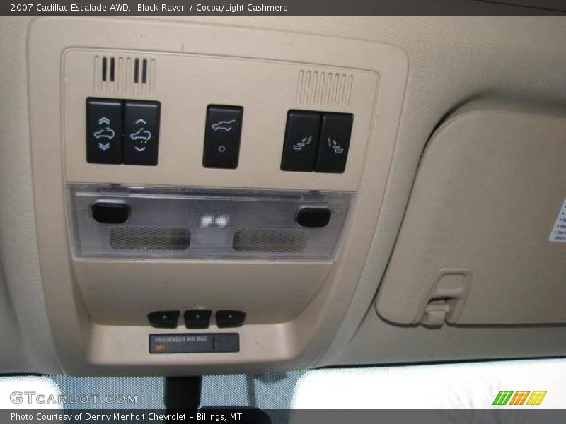 Black Raven / Cocoa/Light Cashmere 2007 Cadillac Escalade AWD