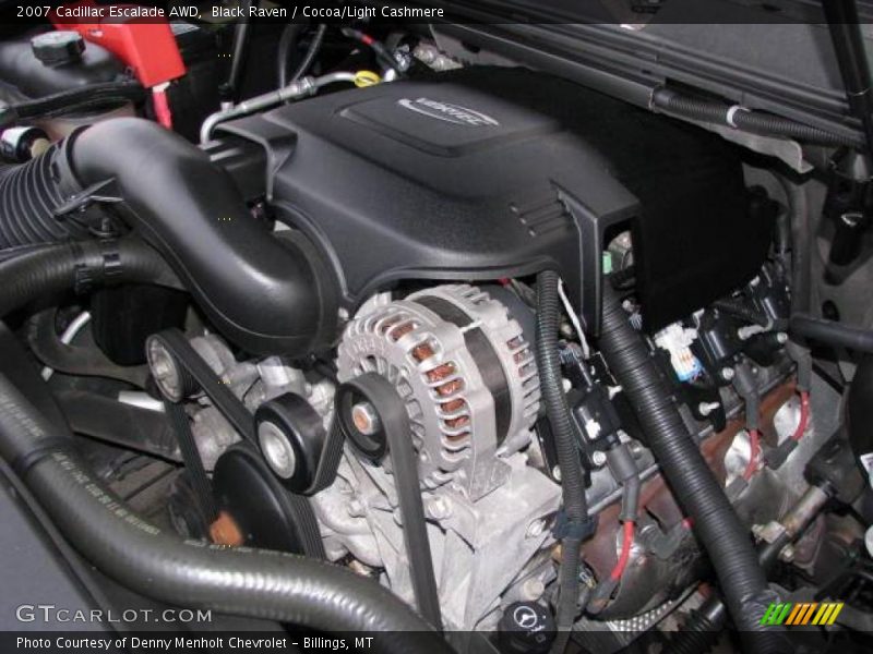 Black Raven / Cocoa/Light Cashmere 2007 Cadillac Escalade AWD