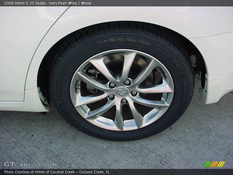 Ivory Pearl White / Wheat 2008 Infiniti G 35 Sedan