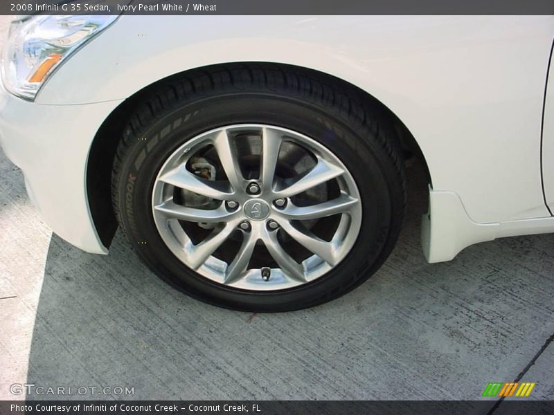 Ivory Pearl White / Wheat 2008 Infiniti G 35 Sedan